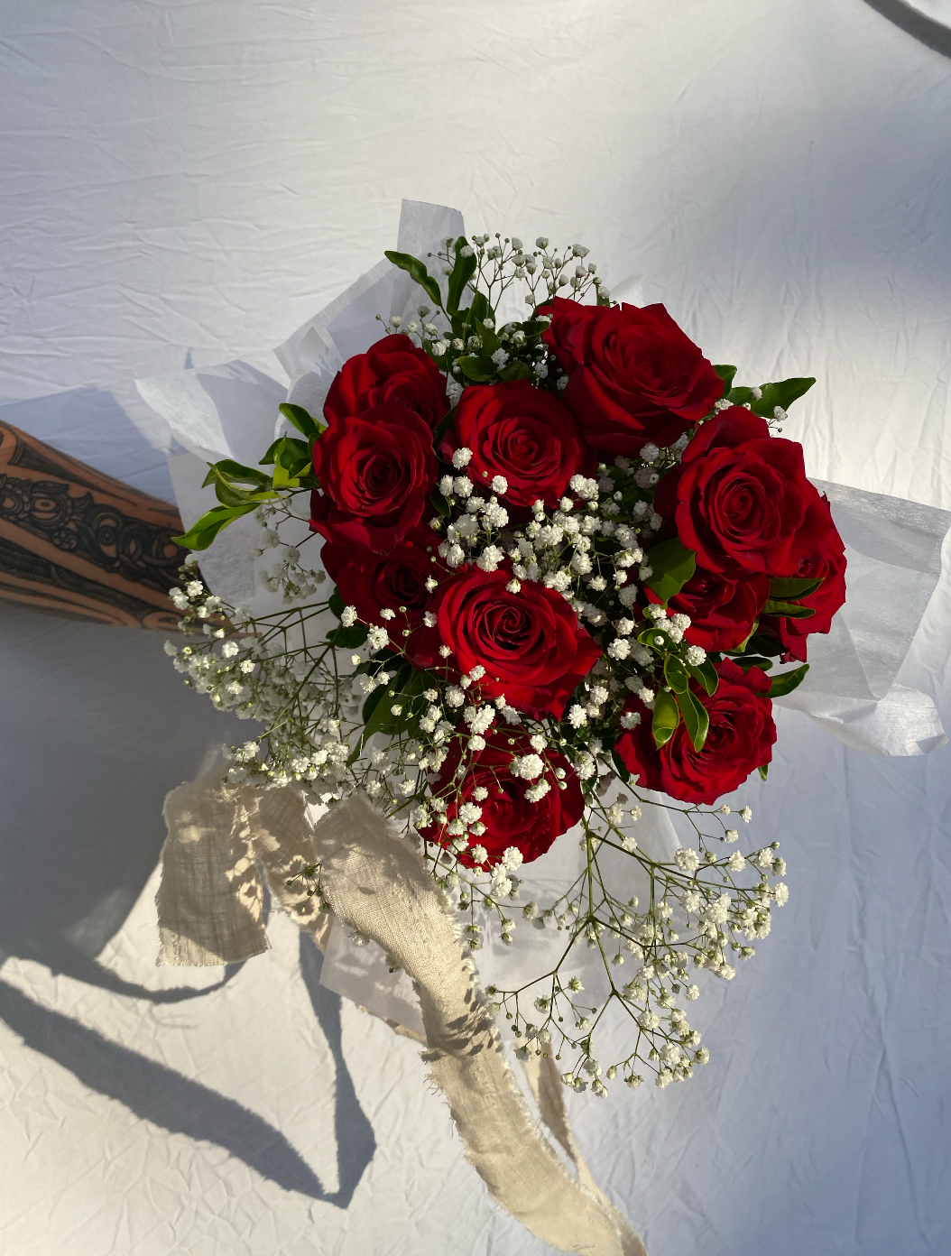 A dozen red roses for our valentines day collection.