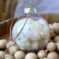 8cm Personalised Name Dried Flower Bauble